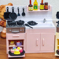 Mini Toy Stove Kitchen Simulation Set for Dollhouse Play