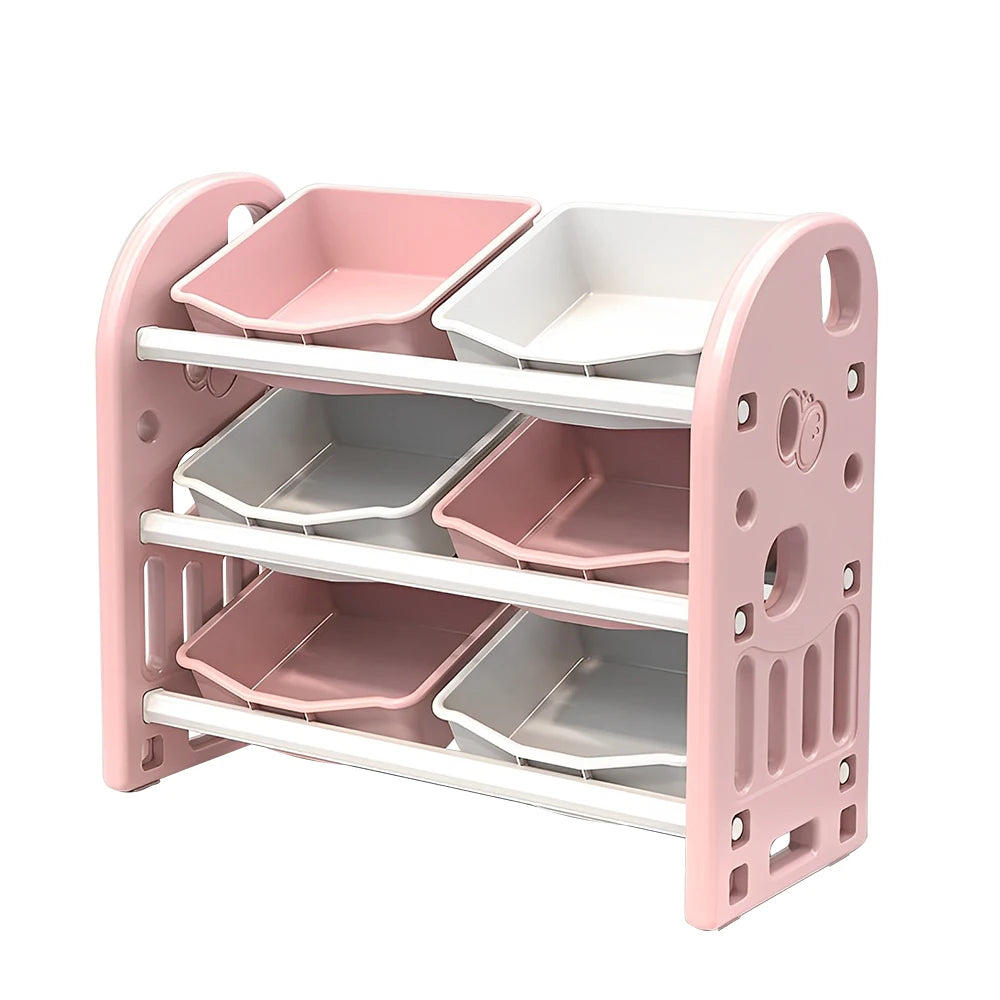 Kids Toy Storage Organizer with 6 Bins | HDPE Nursery Playroom Unit