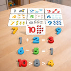 Montessori Wooden Number Matching Puzzle - Early Learning Math Toy