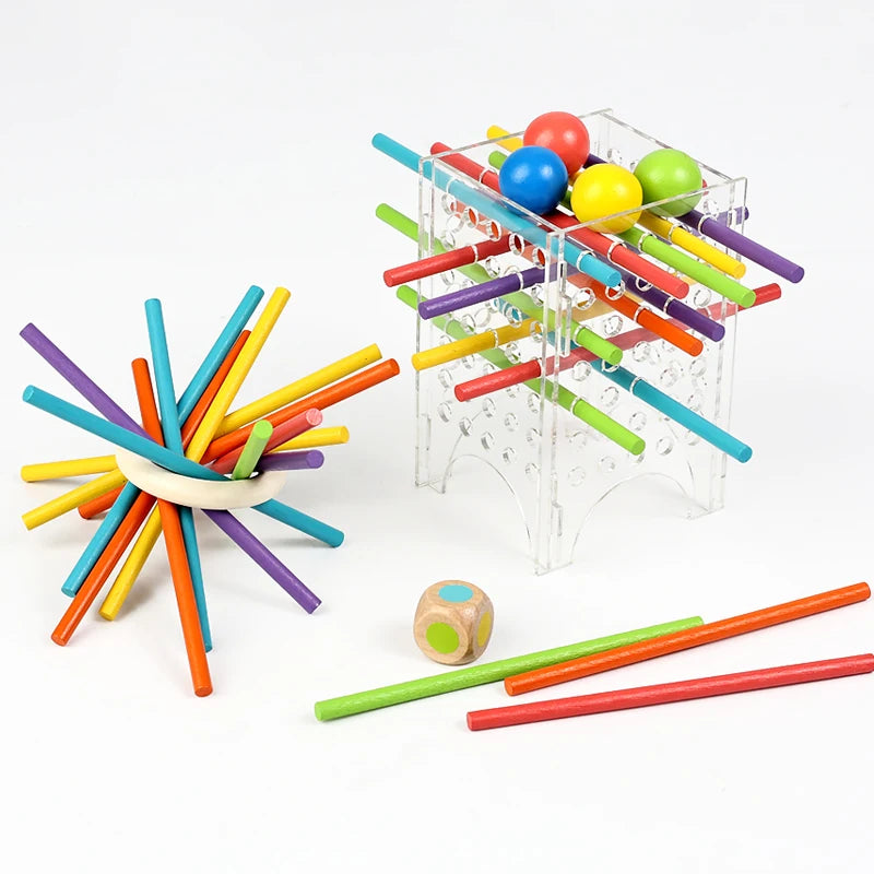 Montessori Wooden Counting Sticks Game - Sensory Learning Toy