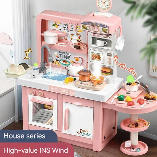 100cm Kids Kitchen Playset - Electric Induction Role Play Toy