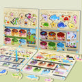 Montessori Wooden Magnetic Fishing & Matching Puzzle for Toddlers