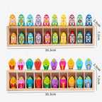 Wooden Color Matching Guessing Game for Toddlers Memory Training