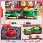 Kids Kitchen Playset with Lights & Sound - Educational Cooking Toy