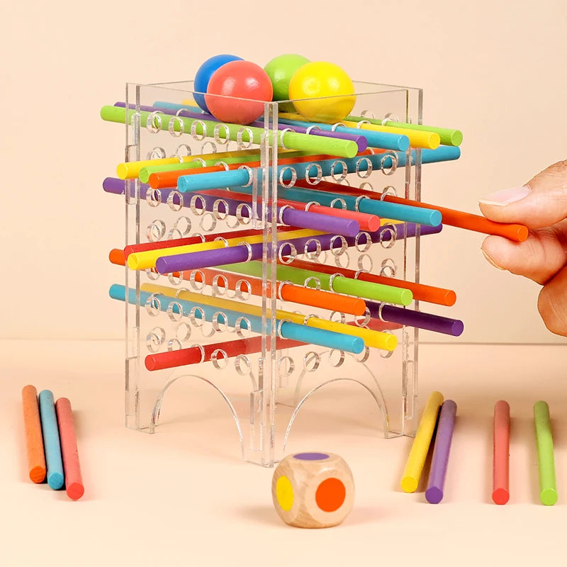 Montessori Wooden Counting Sticks Game - Sensory Learning Toy