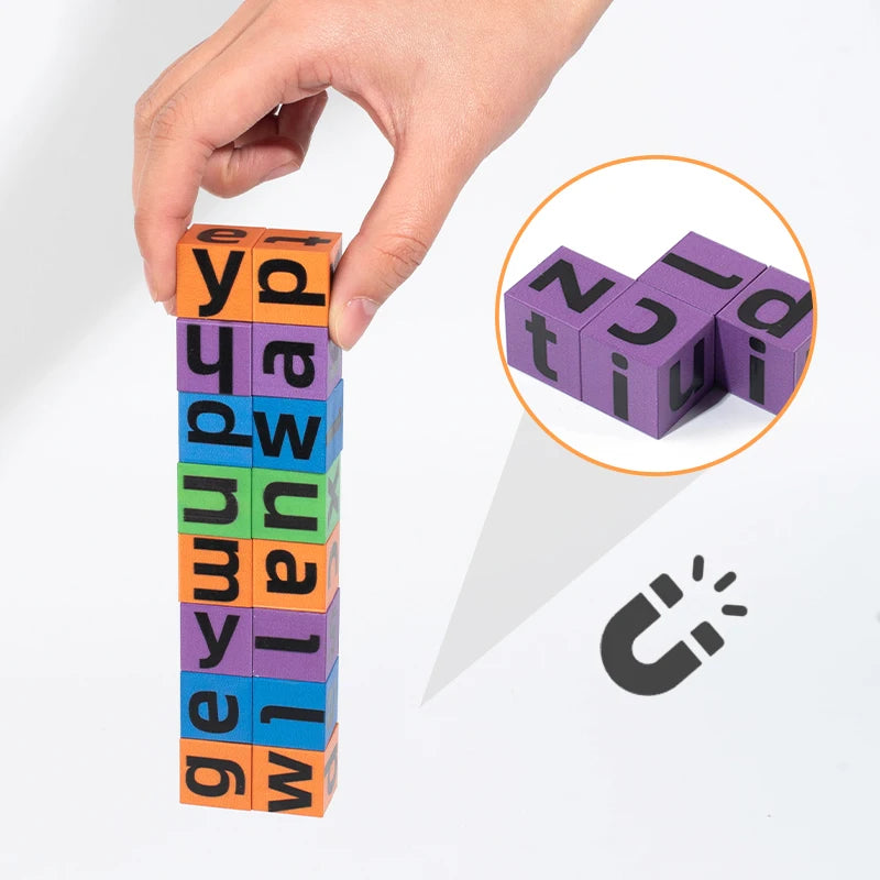 Magnetic Word Spelling Game ABS Alphabet Puzzle for Preschool Learning