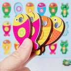 Wooden Magnetic Alphabet Fishing Game - Montessori Educational Toy