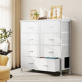 8-Drawer Fabric Dresser Organizer with Steel Frame for Bedroom & Nursery