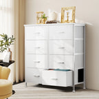 8-Drawer Fabric Dresser Organizer with Steel Frame for Bedroom & Nursery