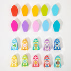 Wooden Color Matching Guessing Game for Toddlers Memory Training