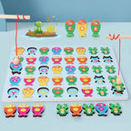 Wooden Magnetic Alphabet Fishing Game - Montessori Educational Toy