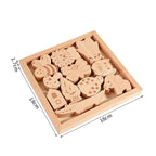 Montessori Wooden Animal Stacking Blocks - Safari Educational Toy