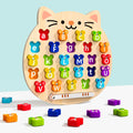 Wooden Cat Magnetic ABC Alphabet Puzzle - Montessori Educational Toy