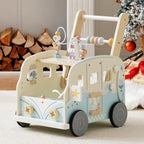 Wooden Baby Walker Activity Center -  Push Toy