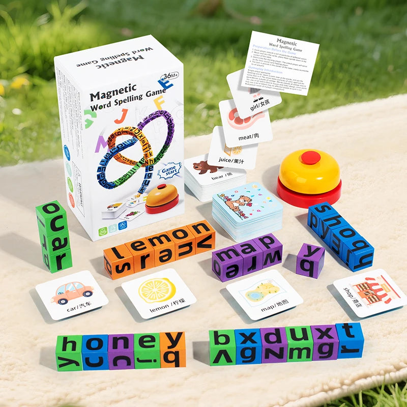 Magnetic Word Spelling Game ABS Alphabet Puzzle for Preschool Learning