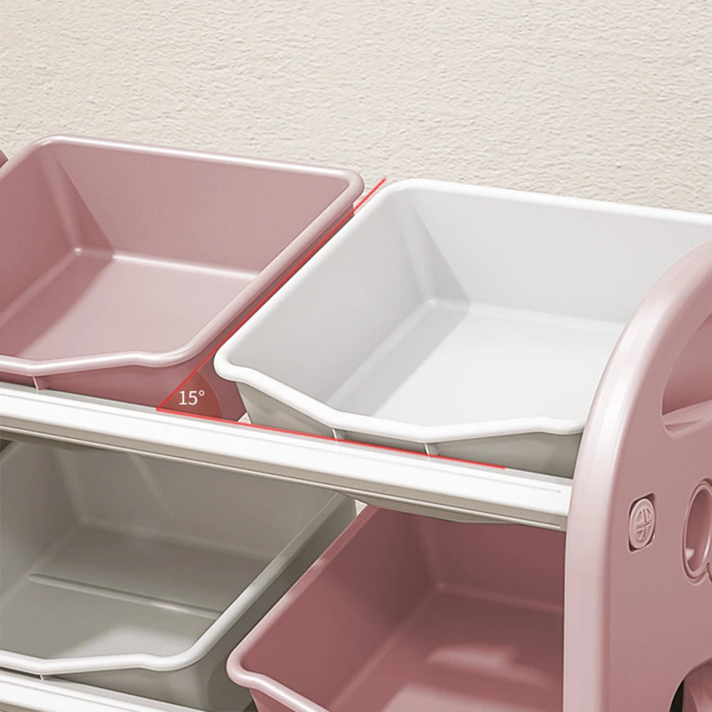 Kids Toy Storage Organizer with 6 Bins | HDPE Nursery Playroom Unit