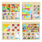 3-in-1 Wooden Maze Puzzle - Montessori Educational Sorting Toy