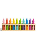 Wooden Color Matching Guessing Game for Toddlers Memory Training