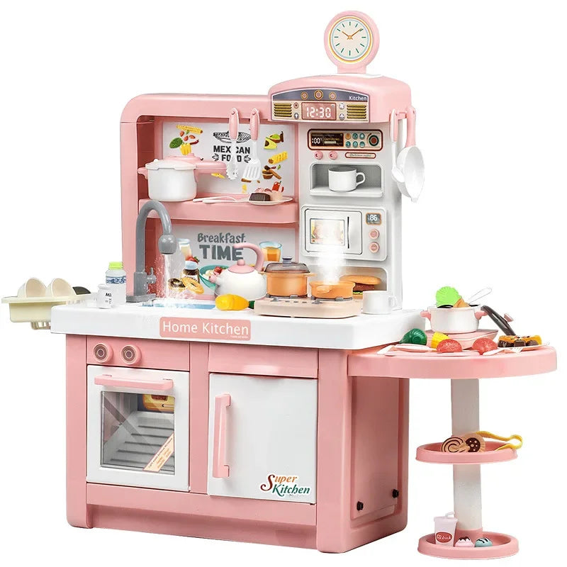 100cm Kids Kitchen Playset - Electric Induction Role Play Toy