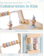 Wooden Baby Walker Activity Center -  Push Toy