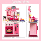 Kids Kitchen Playset with Lights & Sound - Educational Cooking Toy