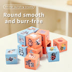 Animal Matching Wooden Logic Blocks - Educational Sorting Board Game
