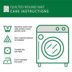 Autumn Boo Quilted Round Mat Halloween Ghost Doormat Halloween Gifts For Adults - Goornet