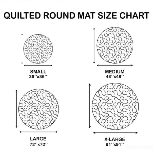 Autumn Boo Quilted Round Mat Cute Halloween Doormat Best Halloween Gifts - Goornet