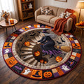 Wicked Witch Quilted Round Mat Gothic Horror Doormat Halloween Gift Ideas For Adults